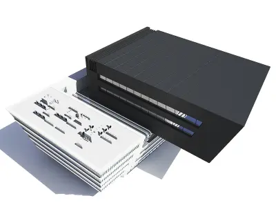 Library Building 3D Model 3D model