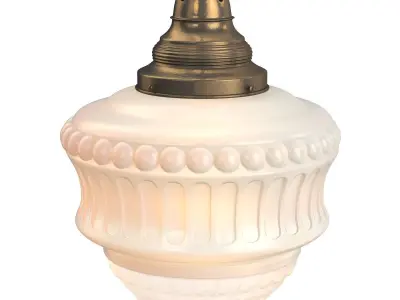 Molded Opaline Glass Pendant 3D model