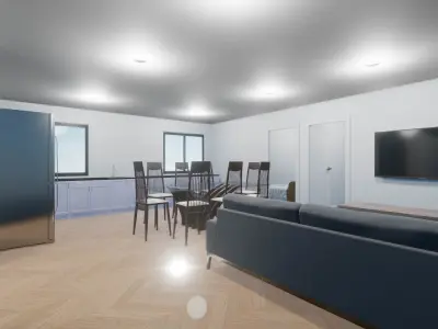 Simple Gable House 3D model