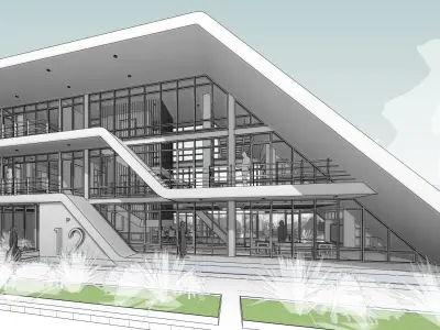 Matrioshka house - Autodesk Revit 3D model