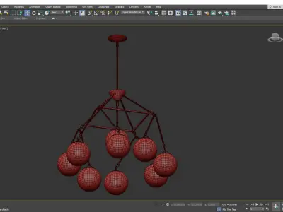 ORION CHANDELIER Low-poly 3D model