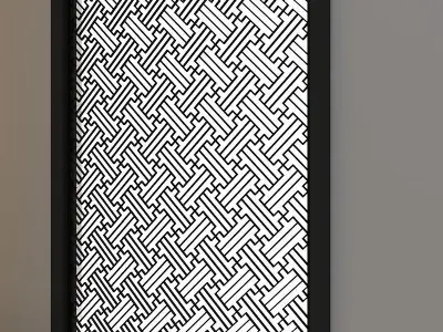 3d screen frame Low-poly 3D model