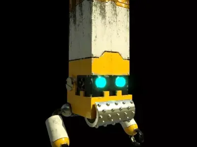 Cube Robot 3D model