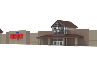 Retail-003-Meijer store 3D model