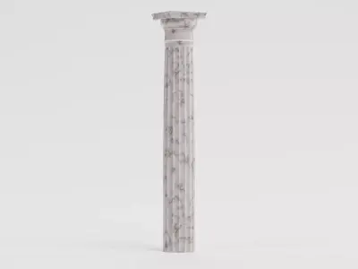 Doric Column V1 - Sturdy Classical Pillar 3D model