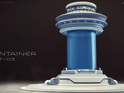 Scifi Container unit 3D model