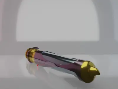 Palpatine Lightsaber Low-poly 3D model