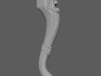 leg High quality 3d models for processing on a cnc machine  3D model 32