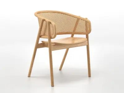 Cane Armchair 3D model