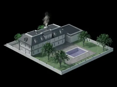 German Villa 3D model