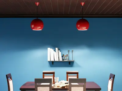 Pendant light set 3D model