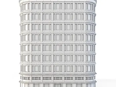 Tenement Building Low-poly 3D model