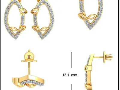 EARRING 3D print model 48