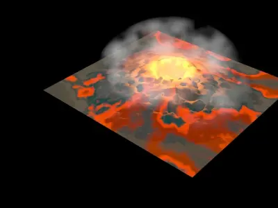 Volcano 3D model