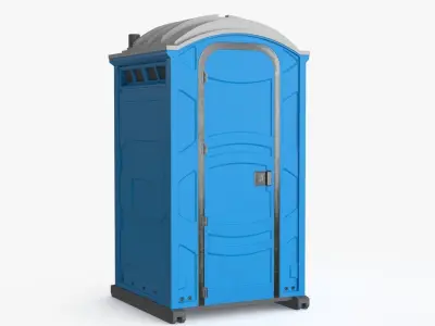 Portable Restroom Low-poly 3D model