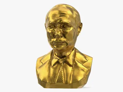  Historical Figures Gold Busts Collection 