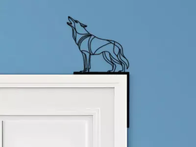 Wolf Door Corner Decor 3D print model purchase