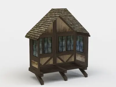 House oriel Low-poly 3D model