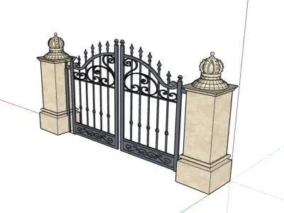 Gates model 3D model
