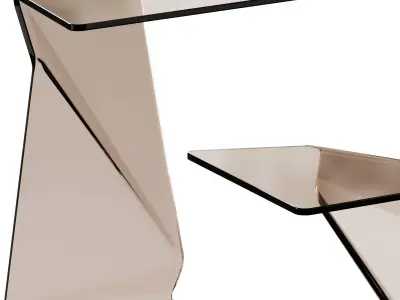 Fiam Italia SIGMY Glass side table 3D model