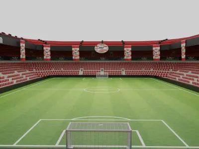 PSV Eindhoven Football Stadium Low-poly 3D model