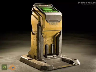 Scifi Terminal 3D model purchase
