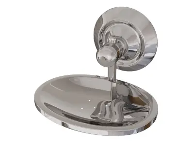 Bathroom Accessories Set with Six Pieces for Interiors 3D model