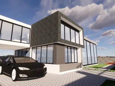 luxurious modern house 3D model
