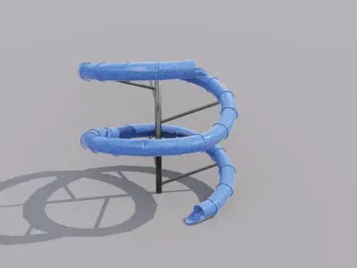 Slide  Low-poly 3D model