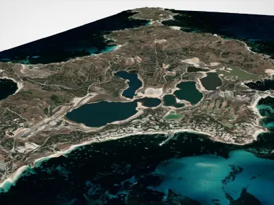 Rottnest island Australia 3D model