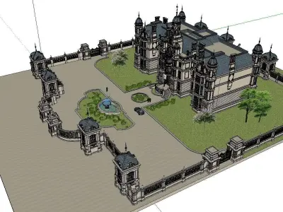 High-end-noble-villa area-01 3D model