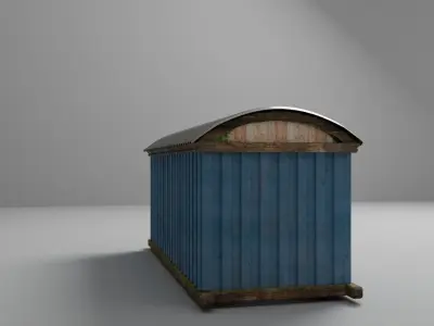 container house Low-poly 3D model buy