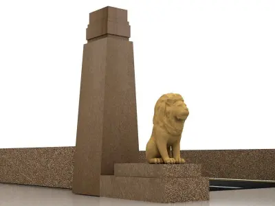 Qasr El Nil Bridge 3D model