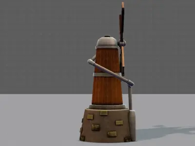 Wind Turbine V01 Low-poly 3D model