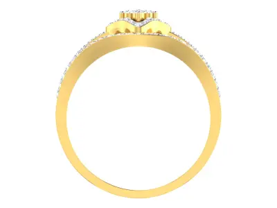 Women Ring Render 3dm STL OBJ FBX Details 3D print model 30