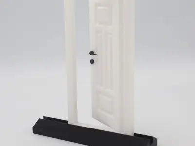 Functional Door style 3  3D print model
