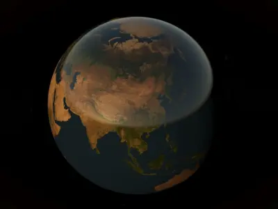 Planet Earth 3D Model 8K Low-poly 3D model