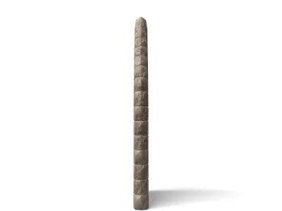 Medieval Wooden Door Pointy Arch Low-poly 3D model