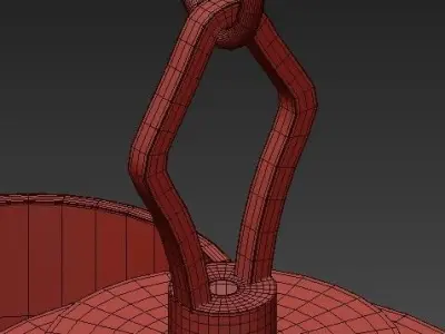 Milan Collection 3 Light Vintage Gold  3D model