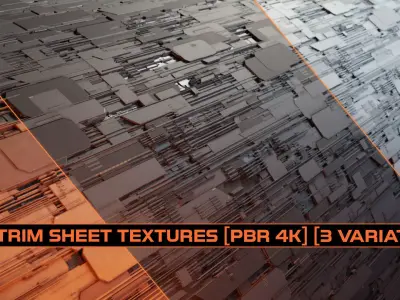 Sci Fi Greebles Texture 3 Variations Texture