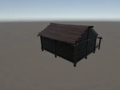 Hut Old Free low-poly 3D model