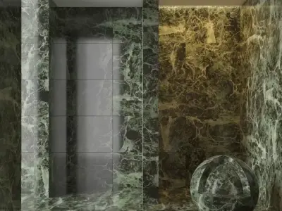 Marble wall 109 3D model