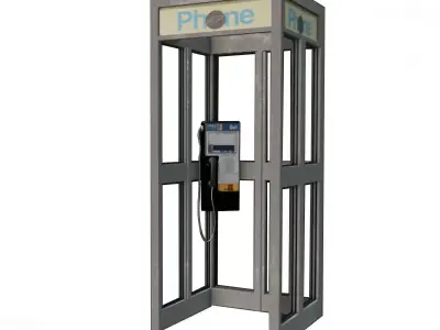 Phone booth Free 3D model