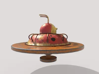 Ladybug Merry-Go Round 3D model