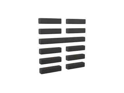 I Ching Hexagrams 16 yu v1 001 Low-poly 3D model