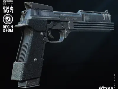 Wicked Movies Robocop Gun Tested for 3D printing 3D print model