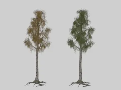 Low Poly Forest Pack With PBR Materials Low-poly 3D model