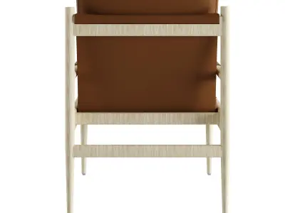 Francis Leather Chair 3D model