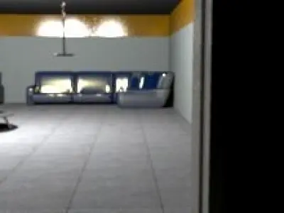 Small living room Low-poly 3D model