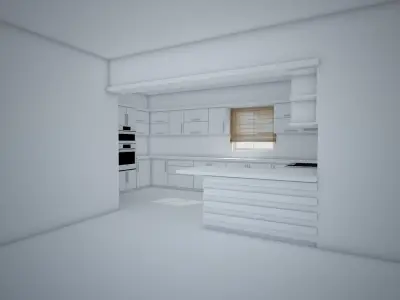 Modern Kitchen design 3D model